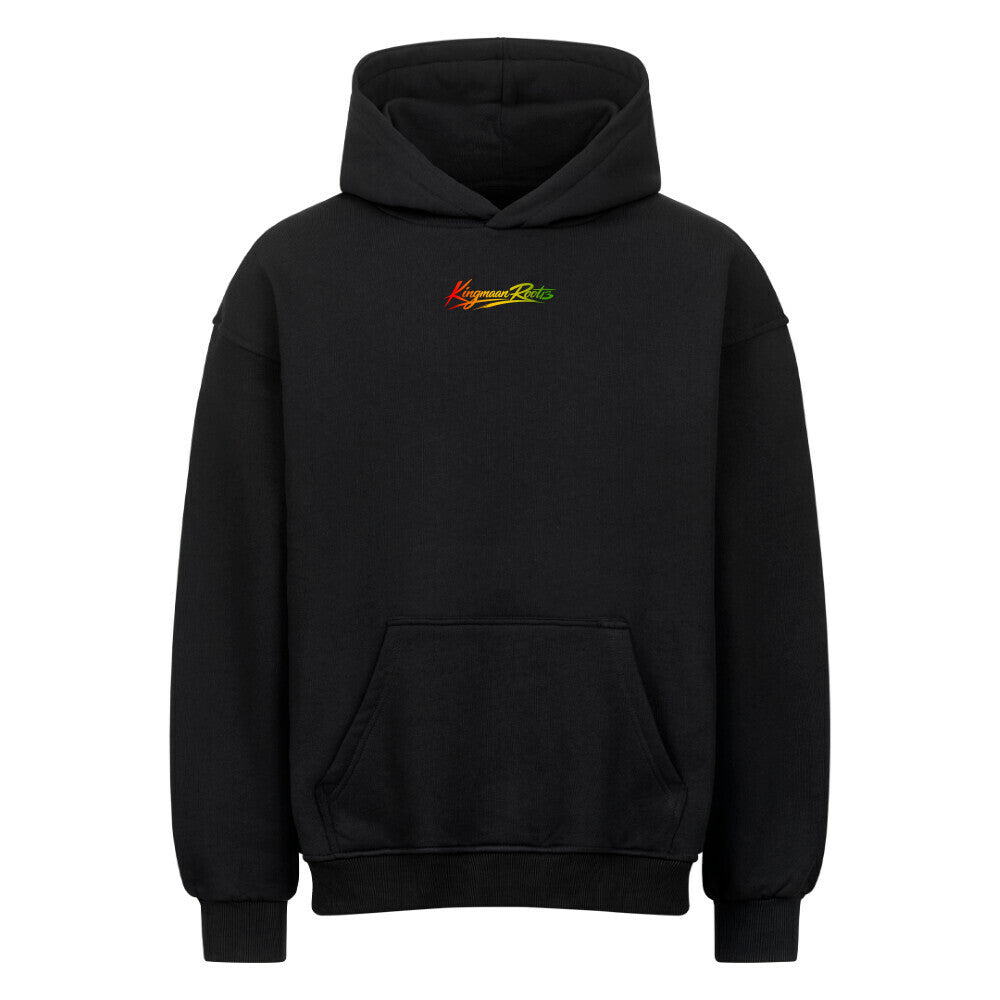 ROOTED 13 // KING PIECE HOODIE - BLACK OVERSIZED
